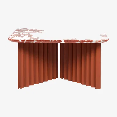 Made in Design Plec Coffee table stone red / Marble - 70 x 70 x H 35.6 cm - RS BARCELONA