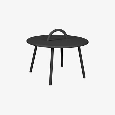 Made in Design Swim Lounge Coffee table - / 1 handle - Ø 51 x H 30 cm by Bibelo Black