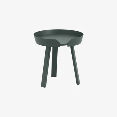 Made in Design Around Small Coffee table - / Ø 45 x H 46 cm by Muuto Green