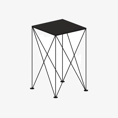 Made in Design Light Star Coffee table metal black / 41 x 41 x H 69 cm - Zeus