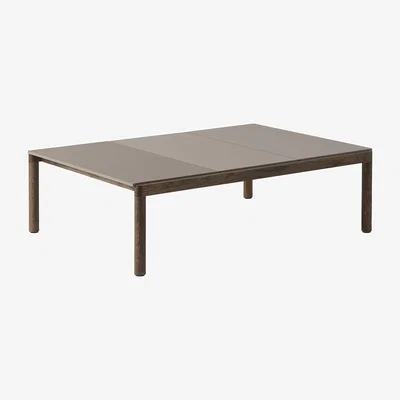 Made in Design Coffee table Couple ceramic / 84.5 x 120 x H 35 cm - Reversible stoneware tabletop - Muuto