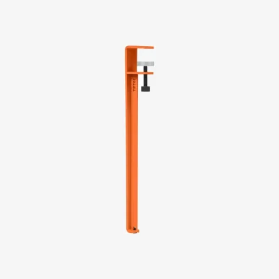 Made in Design Base, legs metal orange With vise attachment by Uchronia / H 43 cm - To create a coffee table or Bench - TIPTOE