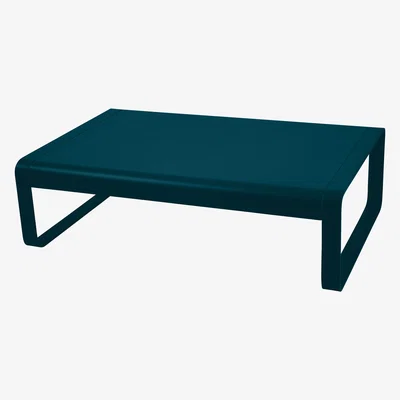 Made in Design Bellevie Coffee table - / Aluminium - 103 x 75 cm by Fermob Blue