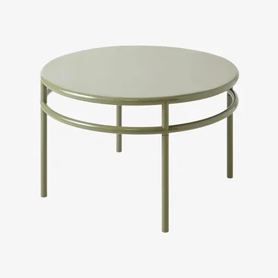 Made in Design T37 Coffee table metal green / Ø 80 x H 49.5 cm - Tolix