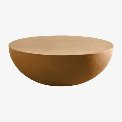 Made in Design Heiko 43 Coffee table ceramic yellow / Ø 90 x H 30 cm - Gervasoni