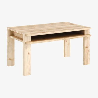 Made in Design Tuck Coffee table natural wood / 80 x 50 cm - Under-tray storage - KARUP
