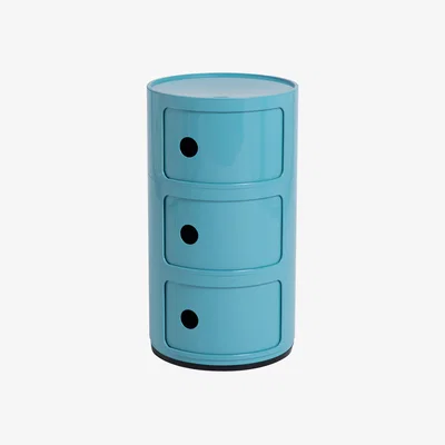 Made in Design Componibili (1968) Storage plastic material / 3 drawers - Limited edition 25 years MID - Kartell