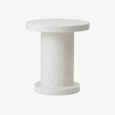 Made in Design Bit Coffee table plastic material white / Ø 50 x H 55 cm - Recycled - Normann Copenhagen
