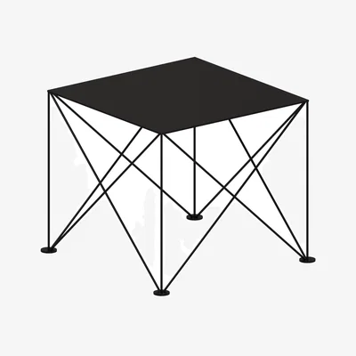 Made in Design Light Star Coffee table metal black / 51 x 51 x H 46 cm - Zeus