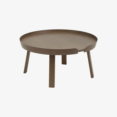Made in Design Around Large Coffee table - / Ø 72 x H 37.5 cm by Muuto Natural wood