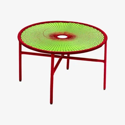 Made in Design M'Afrique - Banjooli Coffee table - / Ø 50 x H 46 cm by Moroso Green