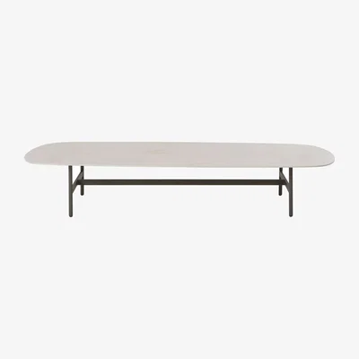 Made in Design Calipso Coffee table ceramic white / 140 x 65 x H 25 cm - Ethimo