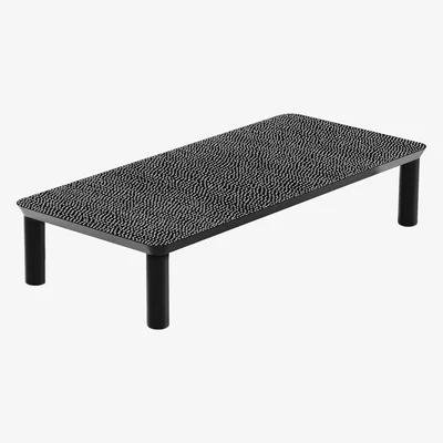 Made in Design Spotty Coffee table - / 120 x 57 x H 25 cm by Zanotta White/Black