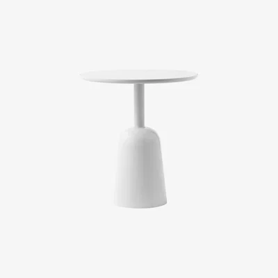 Made in Design Turn Coffee table - / Height adjustable from 41 to 64 cm / Ø 55 cm by Normann Copenhagen Grey