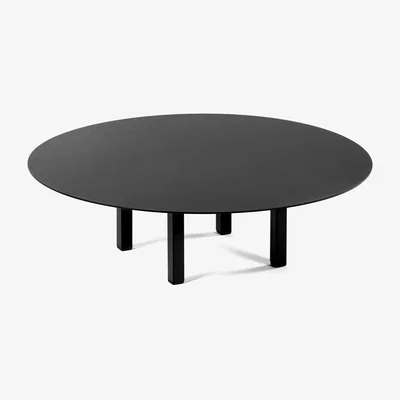 Made in Design 01 Small Coffee table metal black / Ø 68 x H 20 cm - Serax