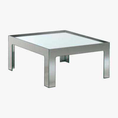 Made in Design Mirror Mirror Coffee table - 70 x 70 cm by Glas Italia Metal