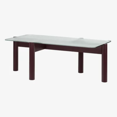 Made in Design Kob Coffee table glass red / 105 x 55 x H 40.5 cm - NOO.MA