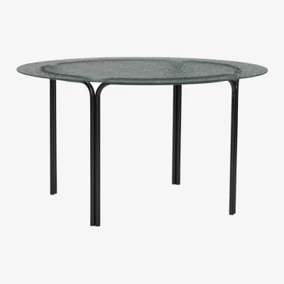 Made in Design Orbit Coffee table glass black / Ø 80 cm - HÜBSCH