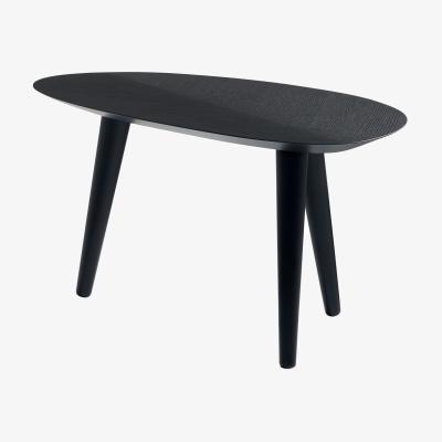 Made in Design Tweed Mini Small Coffee table wood black / 85 x 48 cm - Zanotta