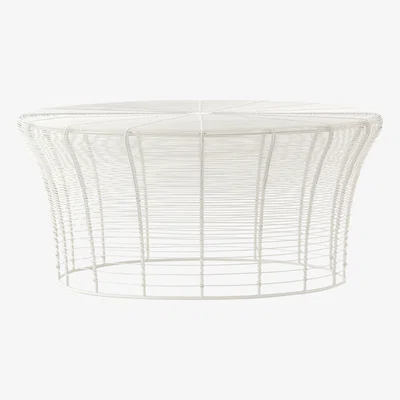 Made in Design Aram Coffee table - / Hand-made - Ø 71 x H 33 cm by Gan White
