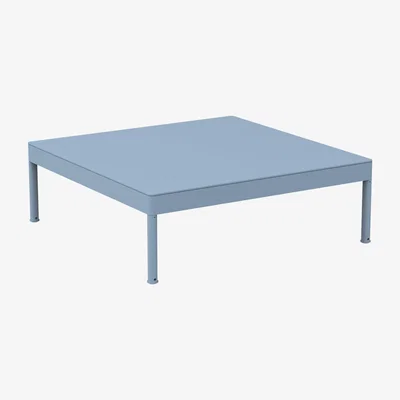 Made in Design Les Arcs Coffee table - / Aluminium - 80 x 80 x H 29 cm by Unopiu Blue