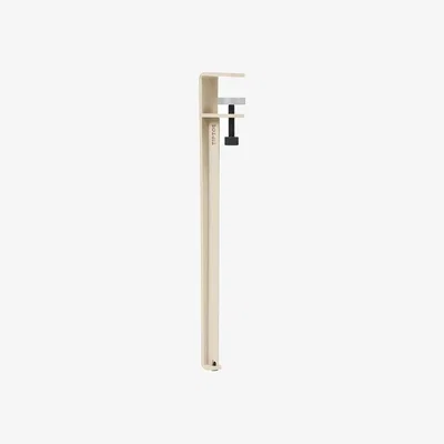 Made in Design Base, legs metal beige With vise clamp by Uchronia / H 43 cm - For creating a Coffee table or Bench - TIPTOE