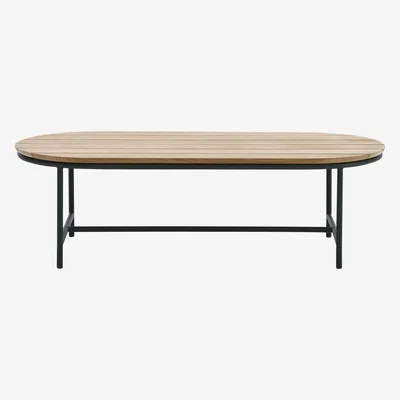 Made in Design Wicked Coffee table - / Oval - 123 x55 cm - Teak by Vincent Sheppard Natural wood