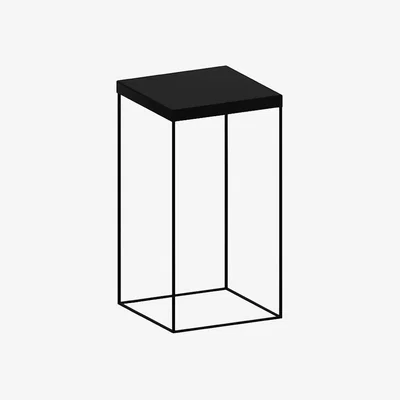 Made in Design Slim Up Small table - 41 x 41 x H 92 cm by Zeus Black