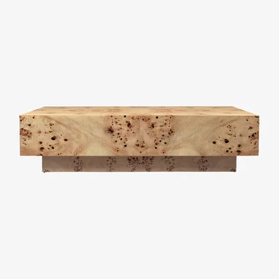 Made in Design Coffee table Burl wood / 117 x 70 x H 30 cm - FSC-certified brushwood - Ferm Living
