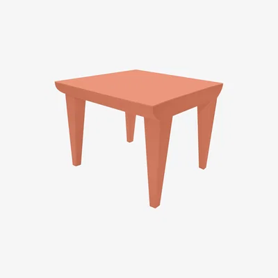 Made in Design Bubble Club Coffee table by Kartell Orange