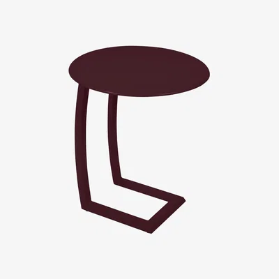 Made in Design Alizé Coffee table - / Offset - Ø 48 cm by Fermob Red