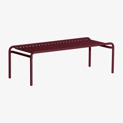 Made in Design Week-End Coffee table - / Wide - 127 x 51 cm by Petite Friture Red