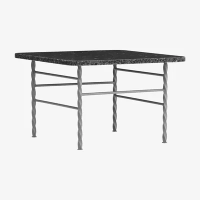 Made in Design Terra Large Coffee table - / 55 x 55 x H 36 cm - Terrazzo by Normann Copenhagen Grey