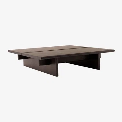 Made in Design Ita OS4 Coffee table wood brown / 110 x 110 x H 25 cm - &tradition