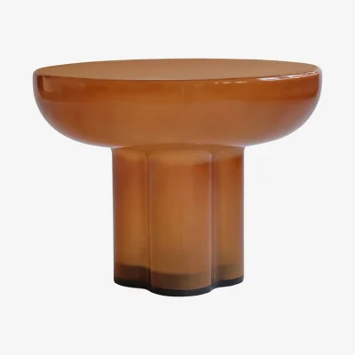 Made in Design Crown Low Coffee table glass orange / Ø 55 x H 41 cm - 101 COPENHAGEN
