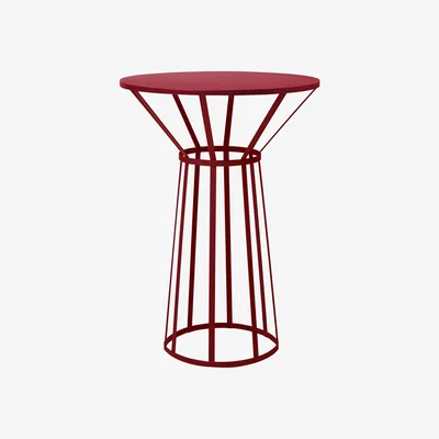 Made in Design Hollo Small table - Ø 50 x H 73 cm by Petite Friture Red