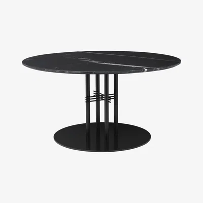 Made in Design TS Column Coffee table - /Gamfratesi - Ø 110 x H 60 cm by Gubi Black