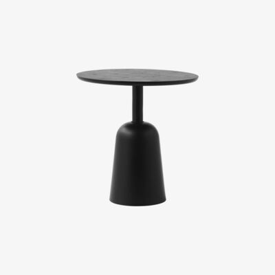 Made in Design Turn Coffee table - / Height adjustable from 41 to 64 cm / Ø 55 cm by Normann Copenhagen Black