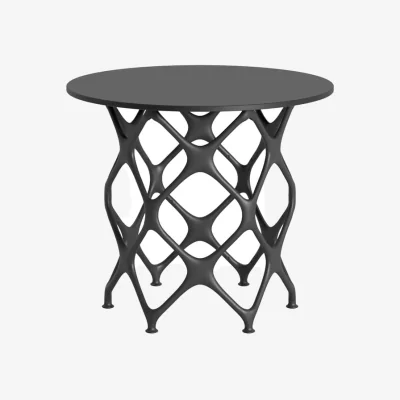 Made in Design X Table System Lido Coffee table wood black / Ø 60 x H 50 cm - Cappellini