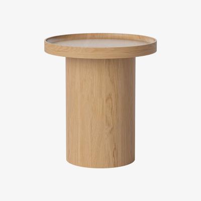 Made in Design Plateau Small Coffee table - / Ø 48 x H 52 cm - Removable top by Bolia Natural wood