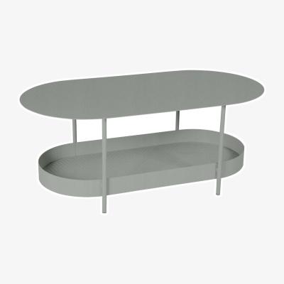 Made in Design Salsa Coffee table metal grey / 113 x 58 cm - Fermob