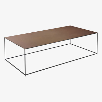 Made in Design Slim Irony Coffee table by Zeus Brown/Black/Metal