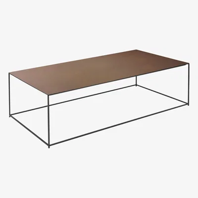 Made in Design Slim Irony Coffee table by Zeus Brown/Black/Metal