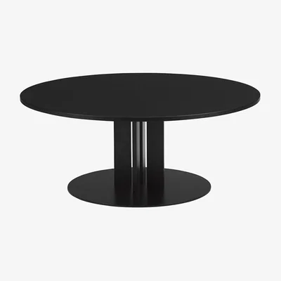 Made in Design Scala Coffee table - / Ø 110 x H 40 cm - Black oak by Normann Copenhagen Black