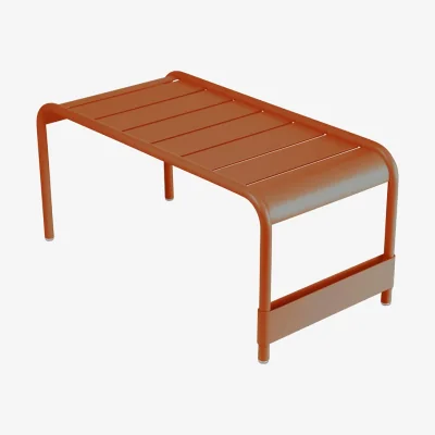 Made in Design Luxembourg Bench metal orange / Coffee table - 86 x 43 x H 40 cm - Fermob