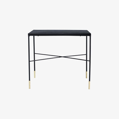 Made in Design OX Coffee table - 50 x 50 x H 45 cm by House Doctor Black/Gold/Metal