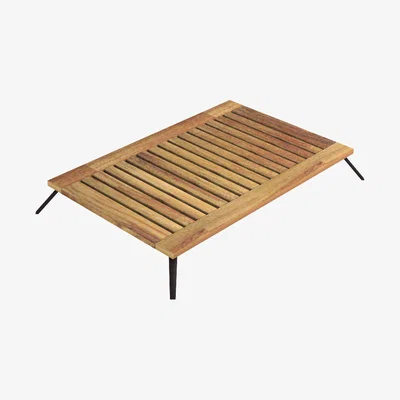 Made in Design Welcome Coffee table - / 139 x 83 cm - Teak by Unopiu Natural wood
