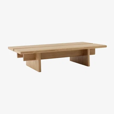 Made in Design Ita OS3 Coffee table natural wood / 110 x 60 x H 25 cm - &tradition