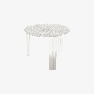 Made in Design T-Table Alto Coffee table - H 44 cm by Kartell Transparent