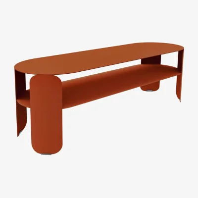 Made in Design Bebop Low console metal orange / 120 x 40 x H 42 cm - Fermob